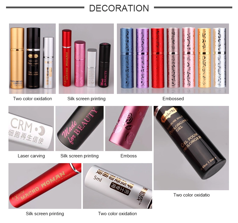 Basic Customization 5ml Small Matte Black Aluminum Metal Fragrance Atomizer Travel Portable Spray Perfume Bottle