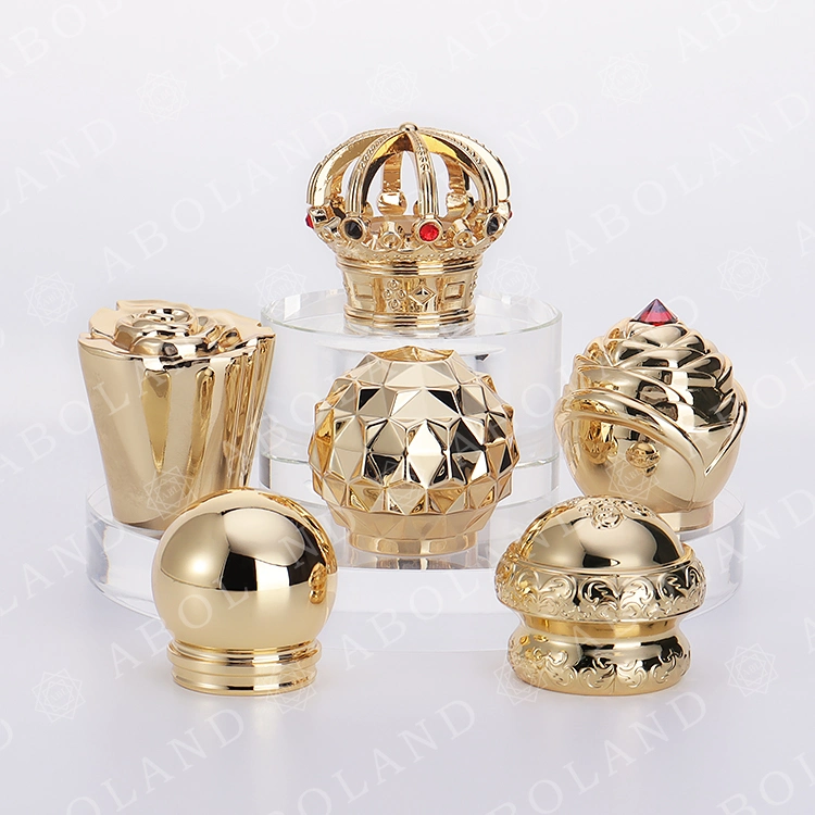 Top Hot Sell Scent Package Zamac Perfume Cap Multi-Shape&Material Perfume Bottle Cap