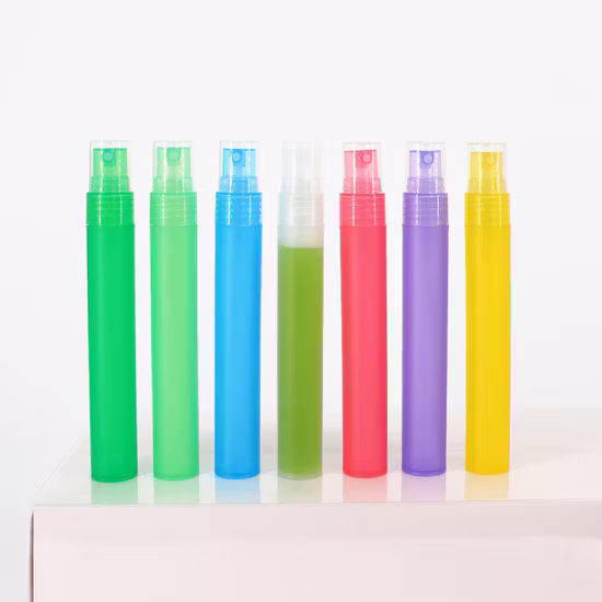 5ml 10ml 15ml 미세 안개 화장품 분무기 리필 형 향수 펜 모양 미니 플라스틱 스프레이 병 화장품 병 화장품 포장