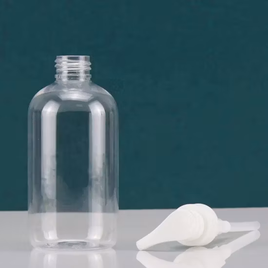 250ml 350ml 550ml 둥근 애완 동물 플라스틱 샴푸 로션 병